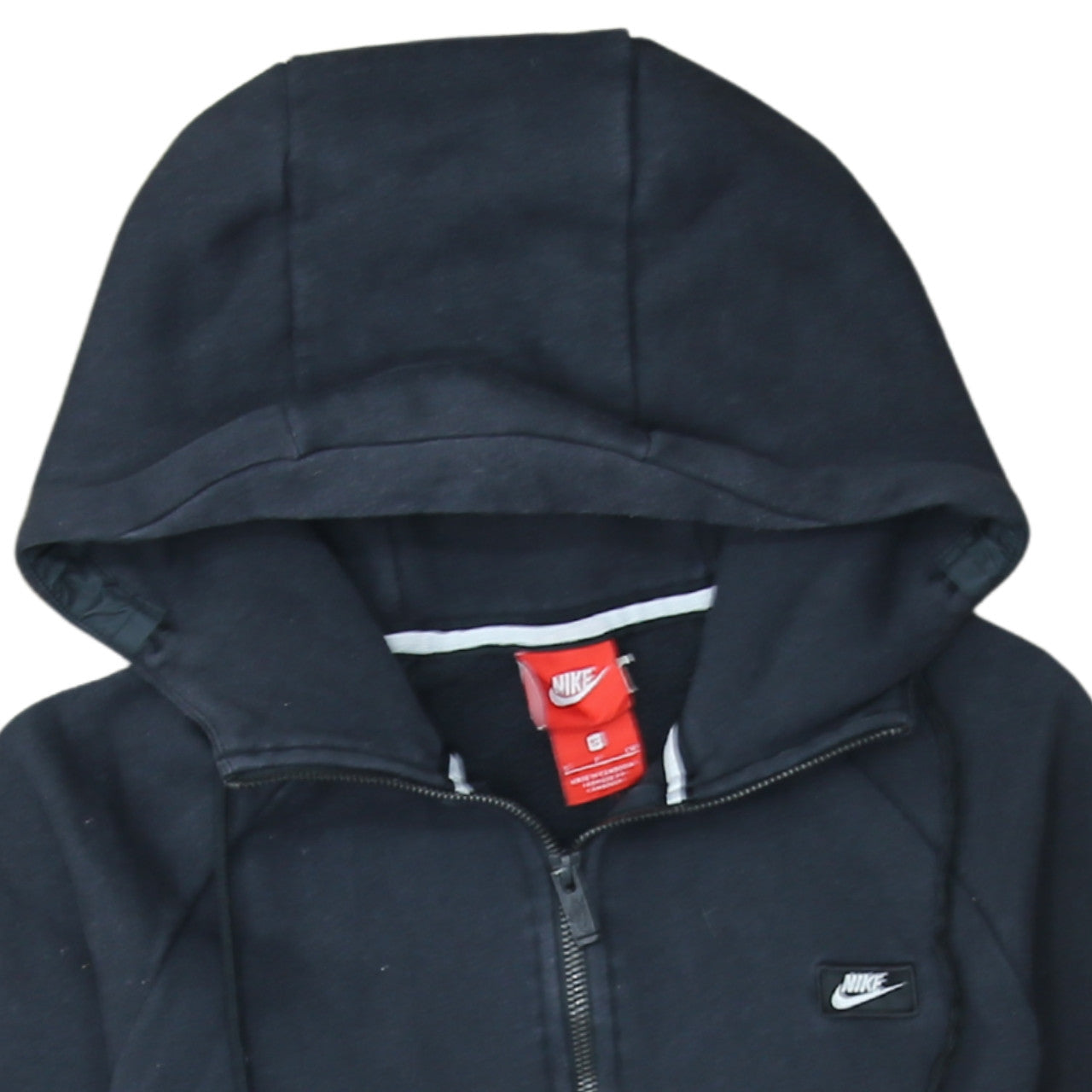 Nike Men's Black Small 1/2 Zip Hoodie Cotton Blend Fleece