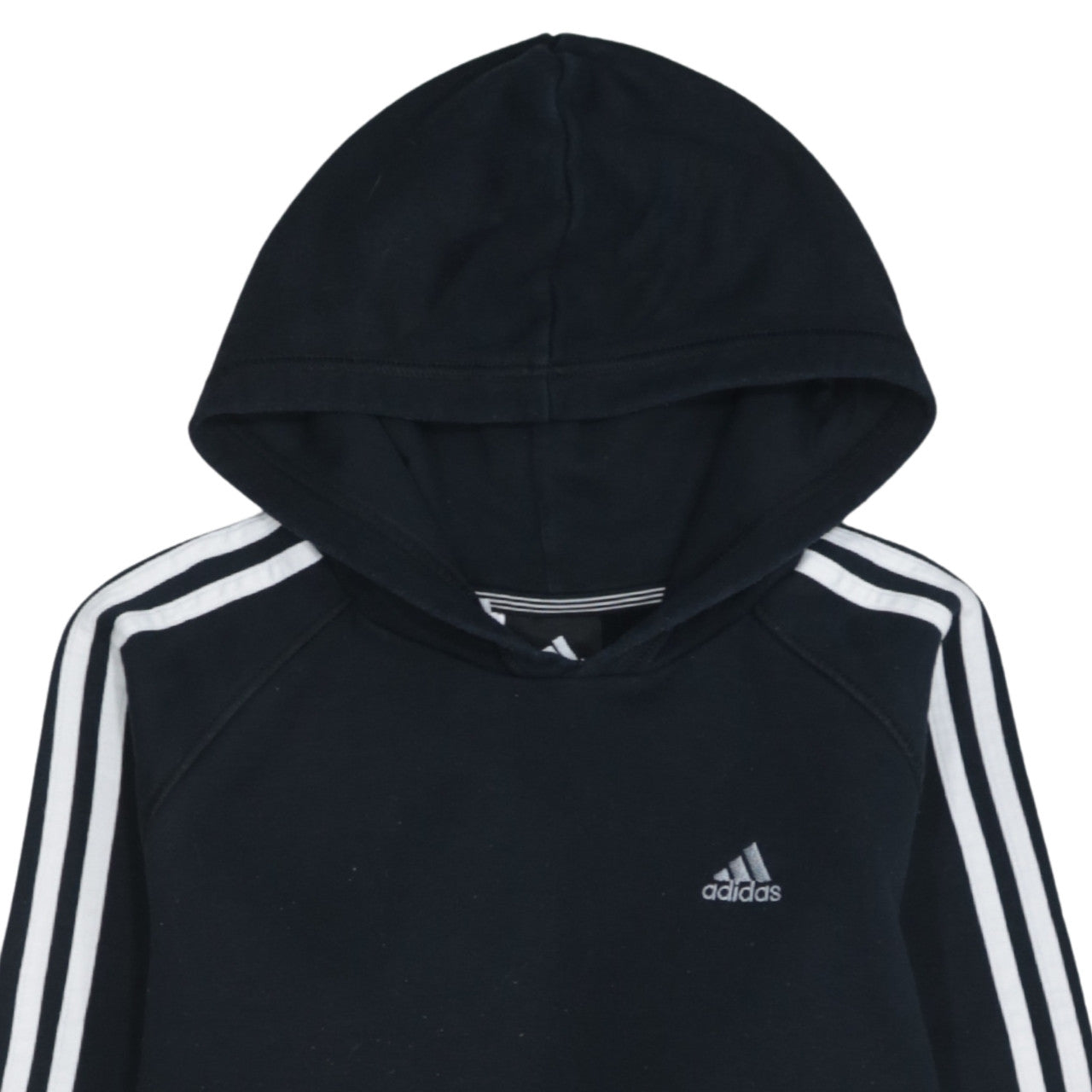 Adidas Boys Black 13-14 Years Pullover Hoodie Essentials 3-Stripes