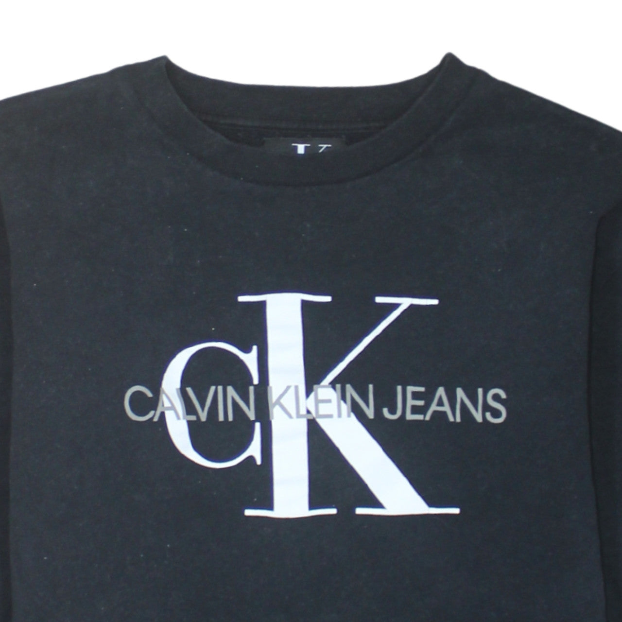 Calvin Klein Jeans Men's Black Graphic Logo Sweatshirt Size S