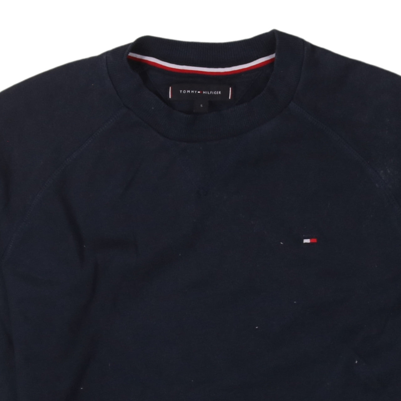 Tommy Hilfiger Men's Blue Crew Neck Cotton Sweatshirt Size S