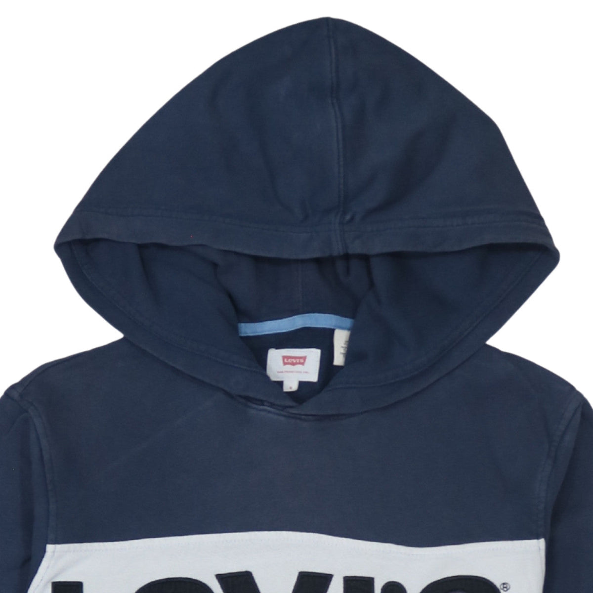 Levi's Men's Blue Pullover Hoodie S Logo Graphic Sweatshirt