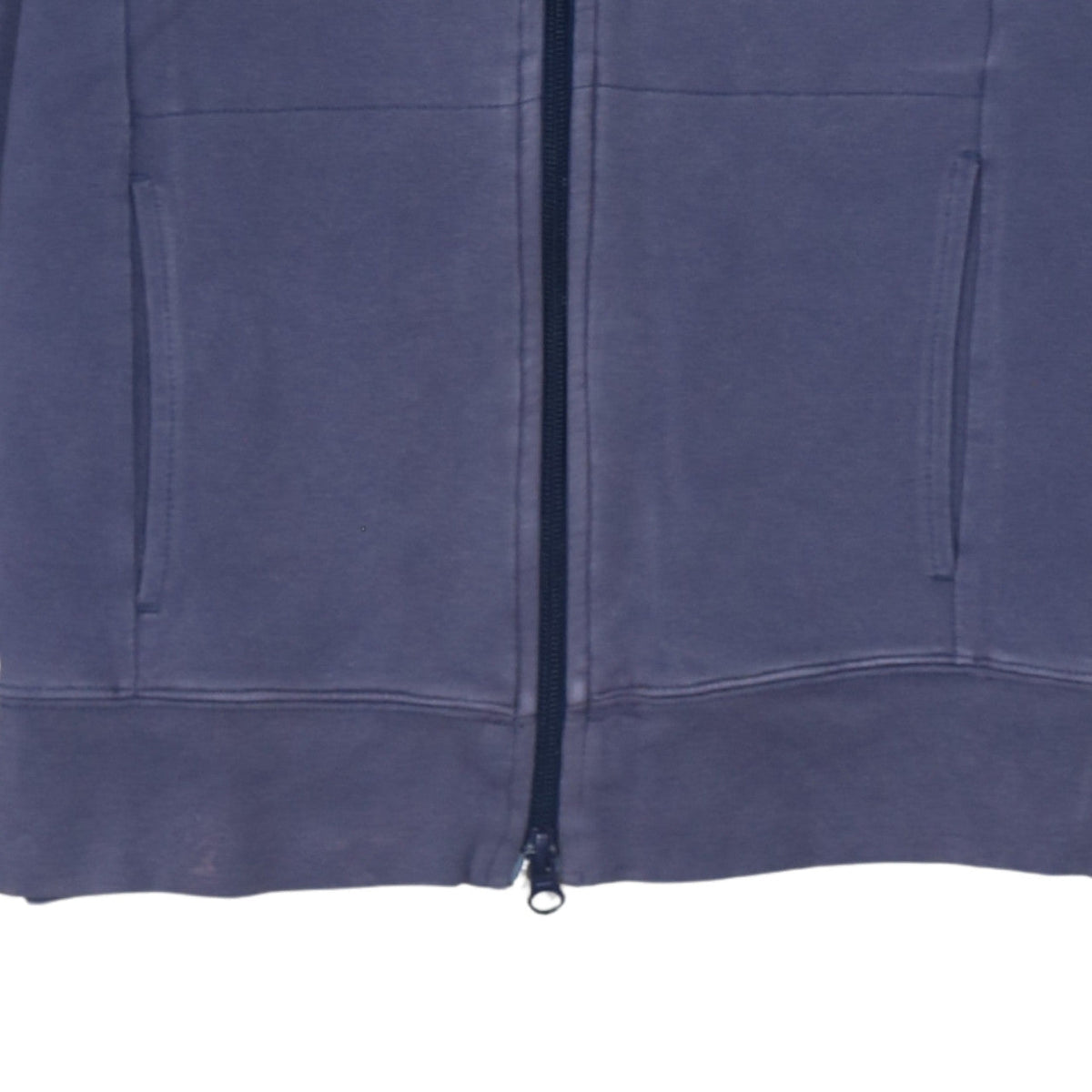 Tommy Hilfiger Women Blue Full Zip Hoodie Sweatshirt L Cotton Blend