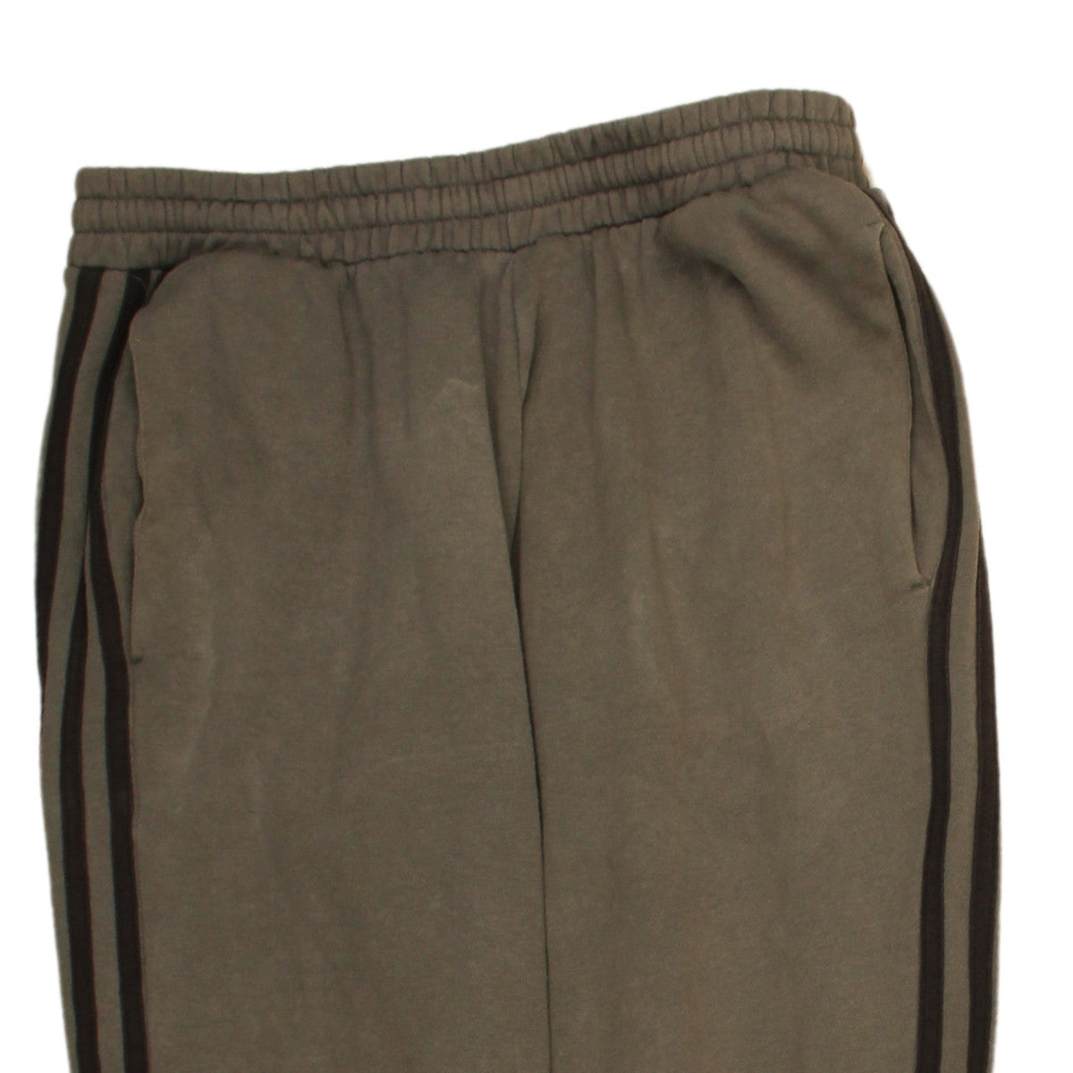 adidas Men Brown Jogger Trousers Size M Fleece Elastic Waist