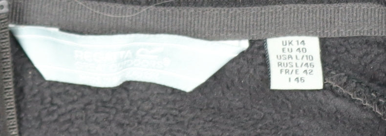 Regatta Great Outdoors Women’s Black Fleece Half Zip Jacket UK 14