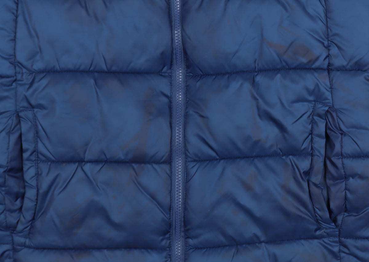 Hype Boys Blue Colourblock Puffer Gilet 14 Years Polyester Zip Waistcoat