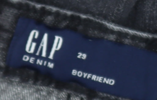 Gap Women’s Black Boyfriend Jeans Size 8 Relaxed Fit Denim