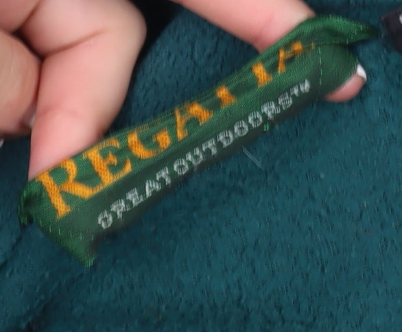 Regatta Men's Green Full Zip Fleece Jumper Size M Outdoor Warm