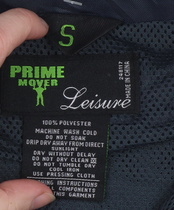 Prime Mover Men's Blue Waterproof Rain Jacket S Regular Fit