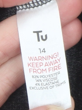 Tu Women's Multicoloured Crew Neck Pullover Jumper Size 14