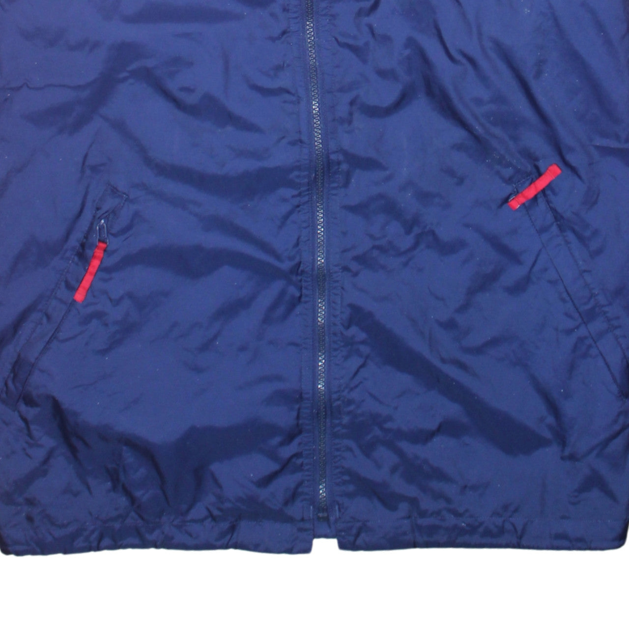 Adidas Men’s Red Blue Windbreaker Jacket M Hooded Retro Sportswear