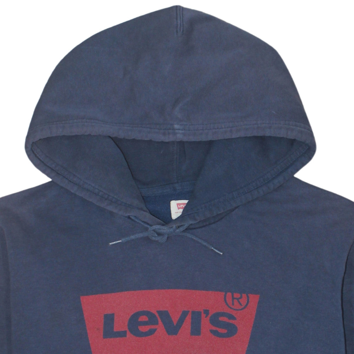 Levi's Men's Blue Pullover Hoodie L Logo Fleece Sweatshirt