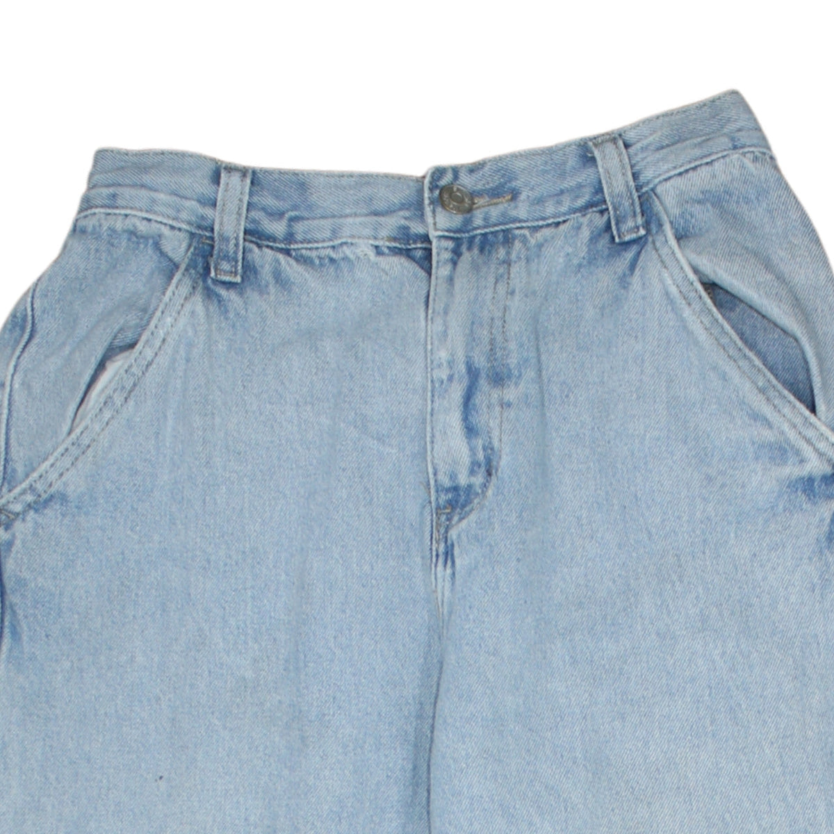 Simple Society Women's Blue Straight Leg Light Wash Jeans Size 8