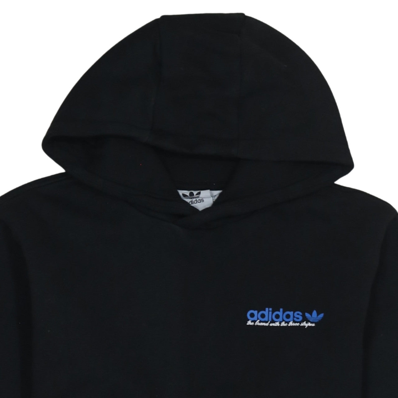 Adidas Men's Black Pullover Hoodie Size S Logo Fleece Sweatshirt