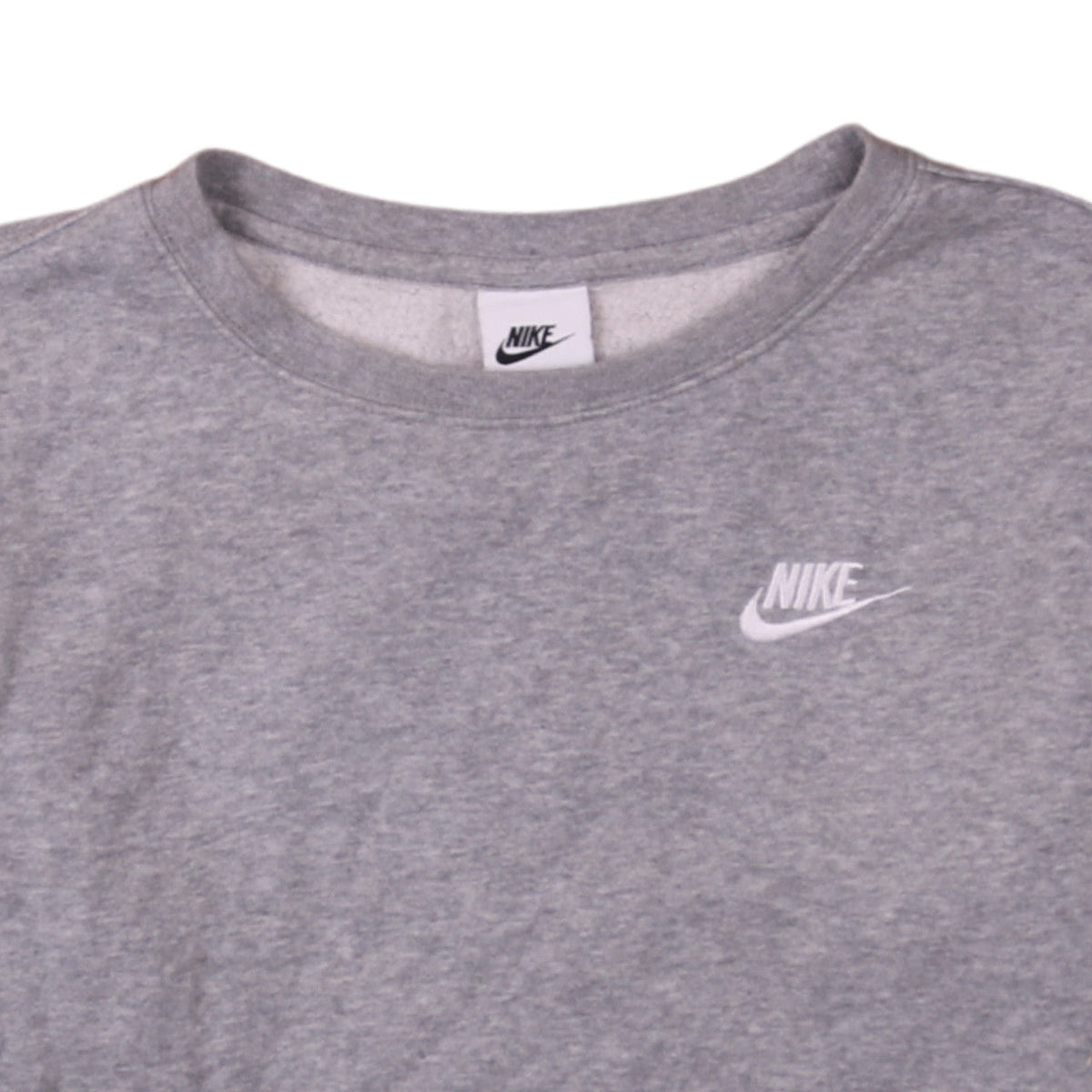 Nike Boys Grey XL Crew Neck Pullover Sweatshirt Fleece Lined