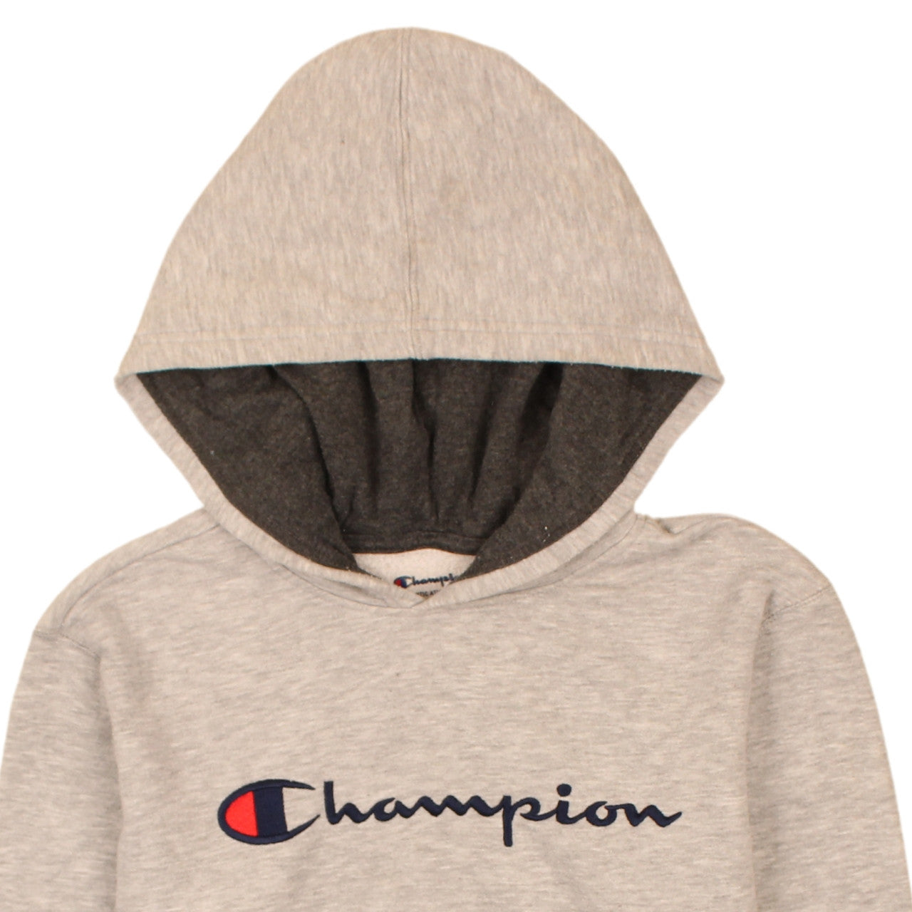 Champion Womens Beige Pullover Hoodie XL Fleece Lined Casual Sweatshirt