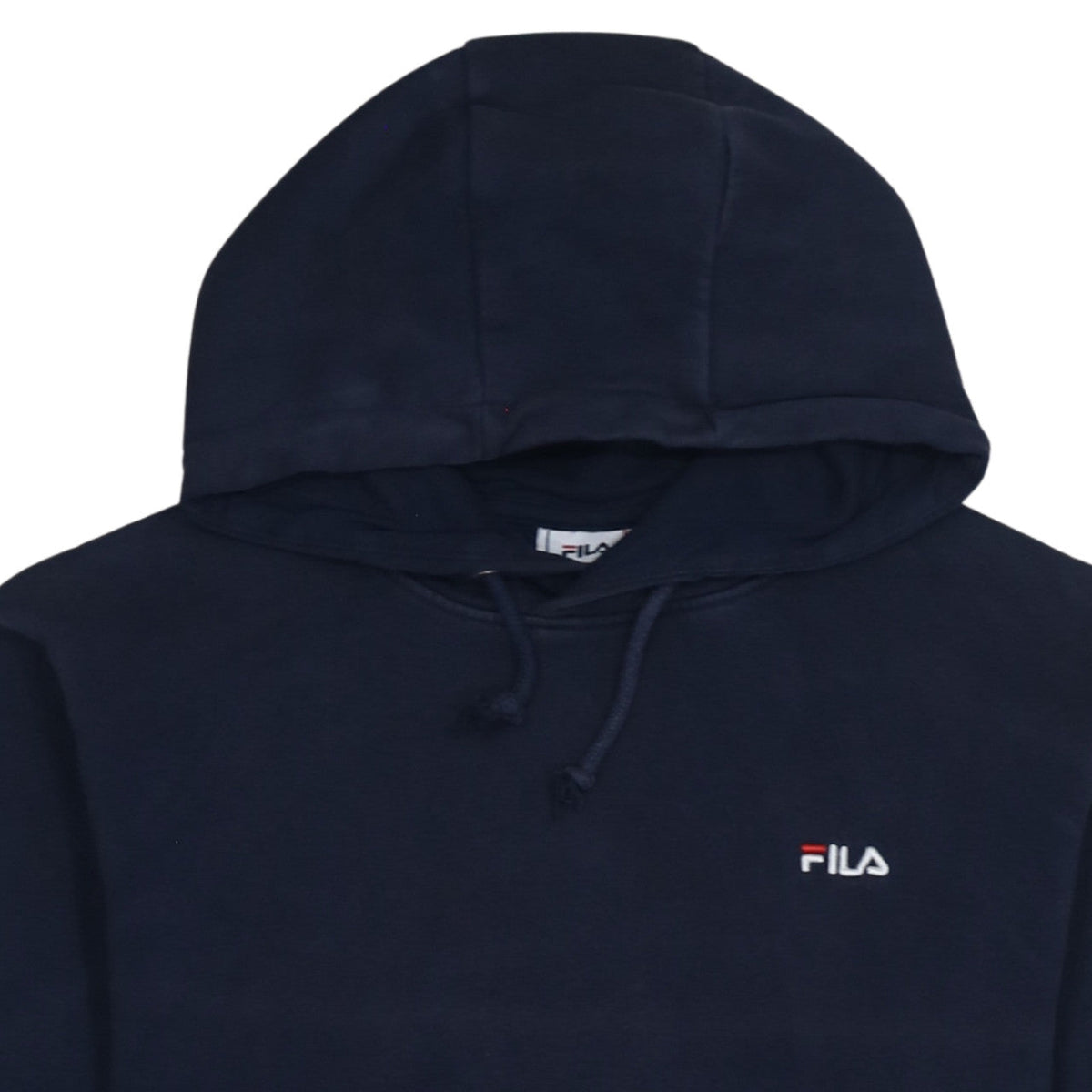 Fila Men's Blue Pullover Hoodie Size M Embroidered Logo Sportswear