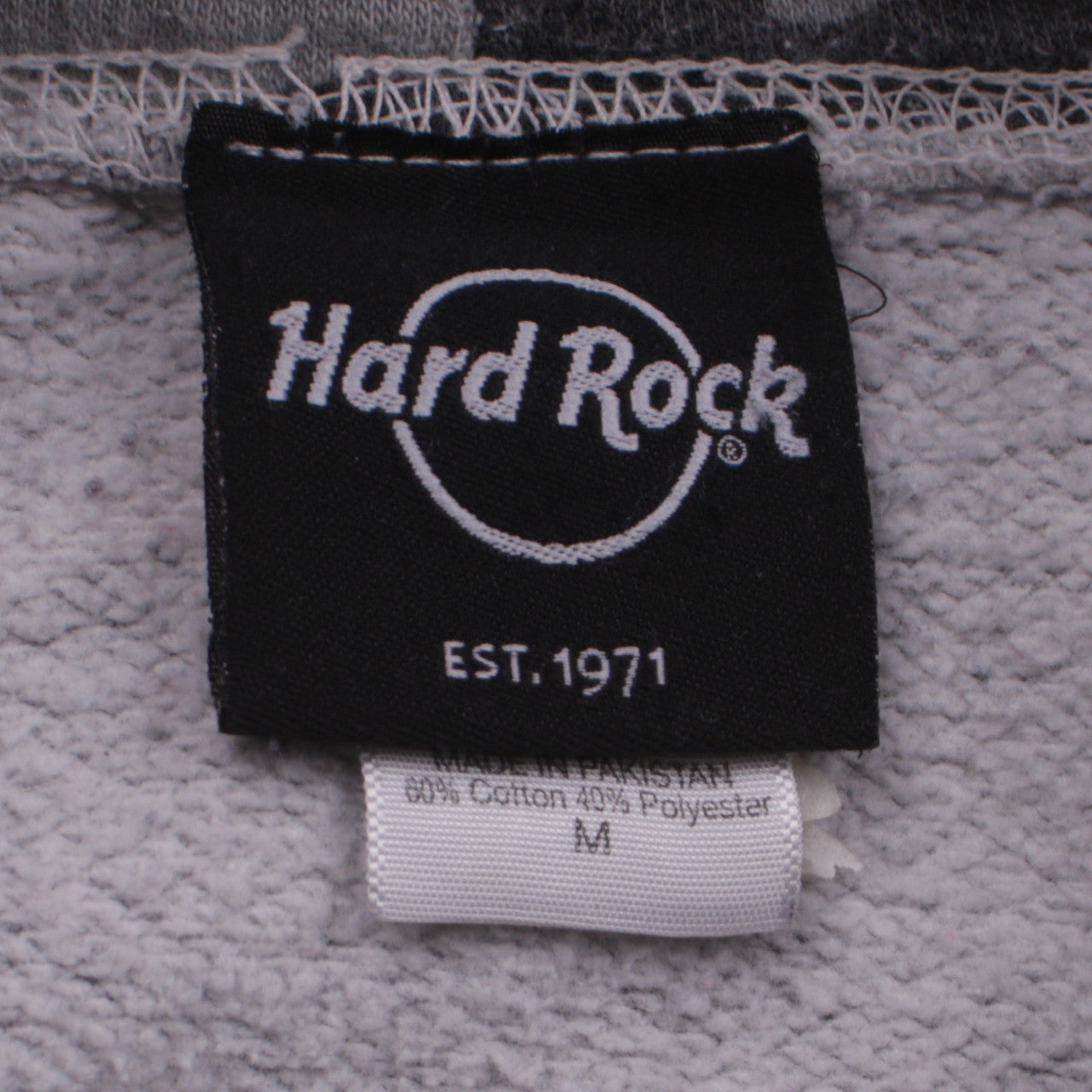 Hard Rock Men’s Grey Camouflage Pullover Hoodie M