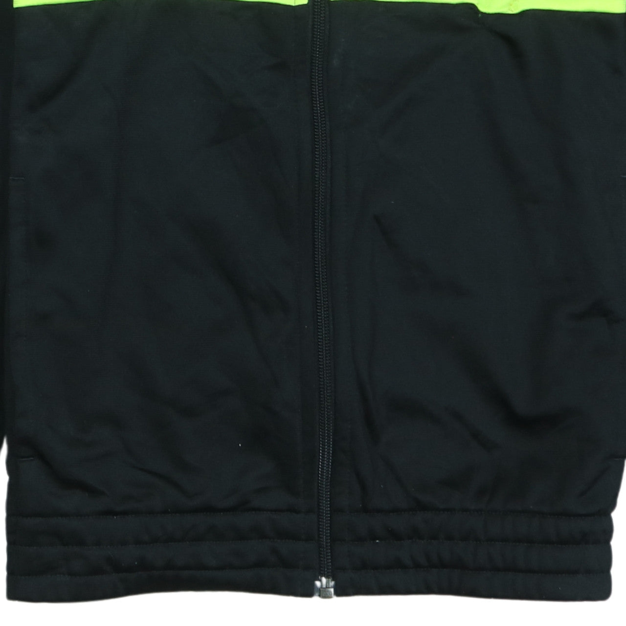Adidas Boys Blue Black Track Jacket Size 13-14 Years Full Zip Activewear