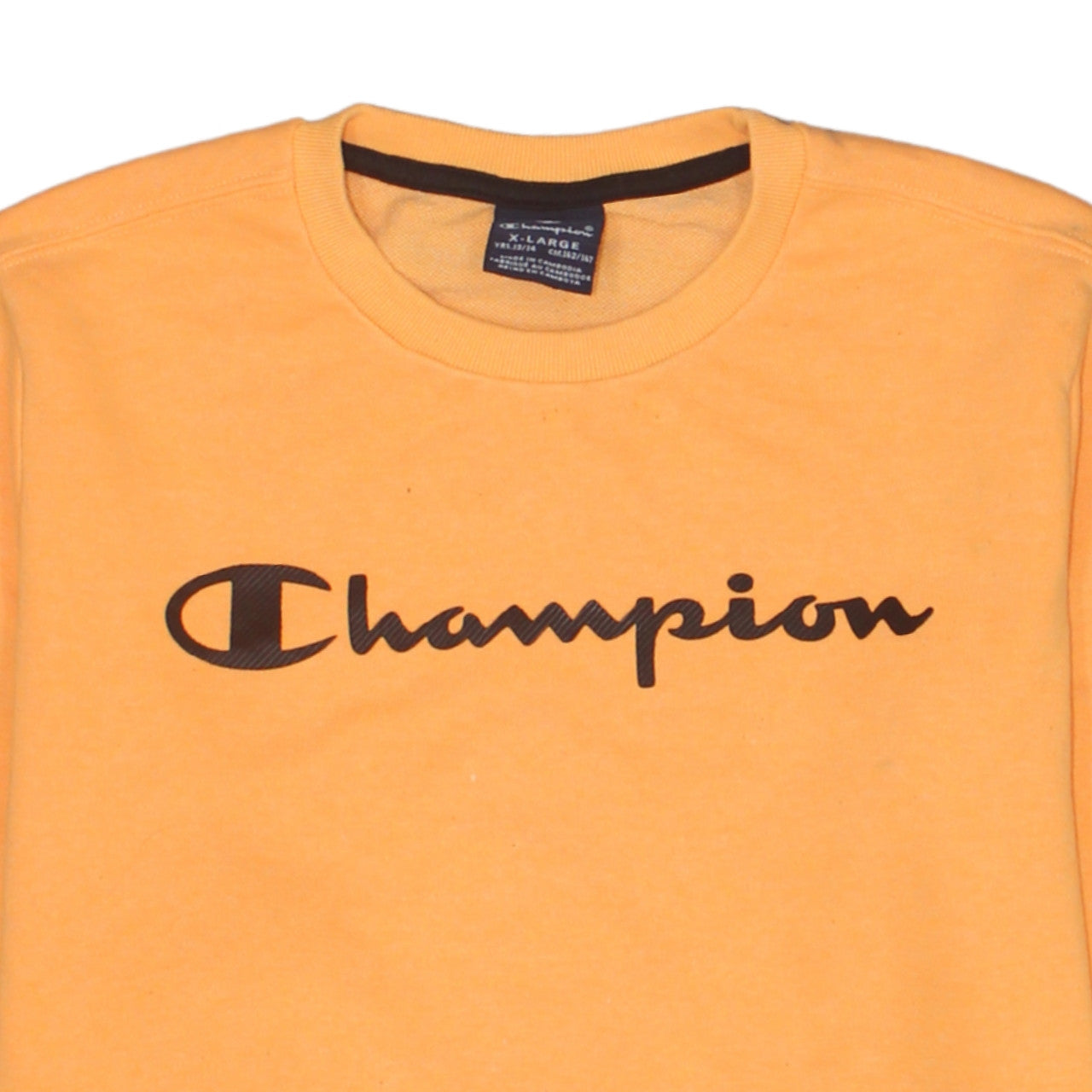 Champion Boys Orange Crew Neck Pullover Sweatshirt 13-14 Years