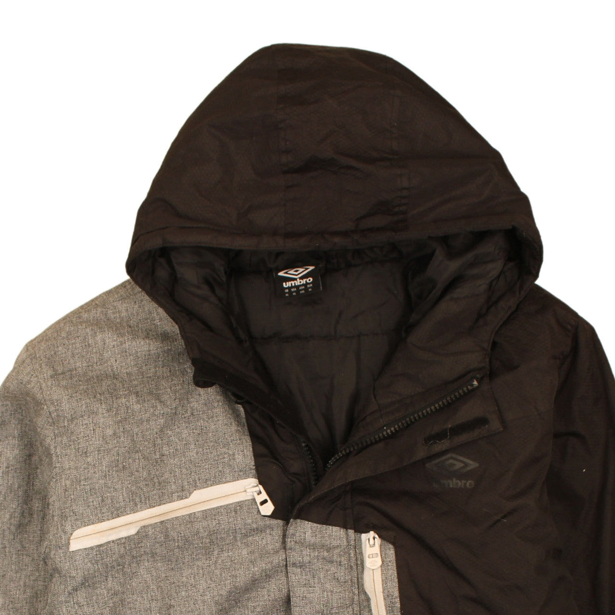 Umbro Men's Black XL Hooded Puffer Jacket Winter Coat