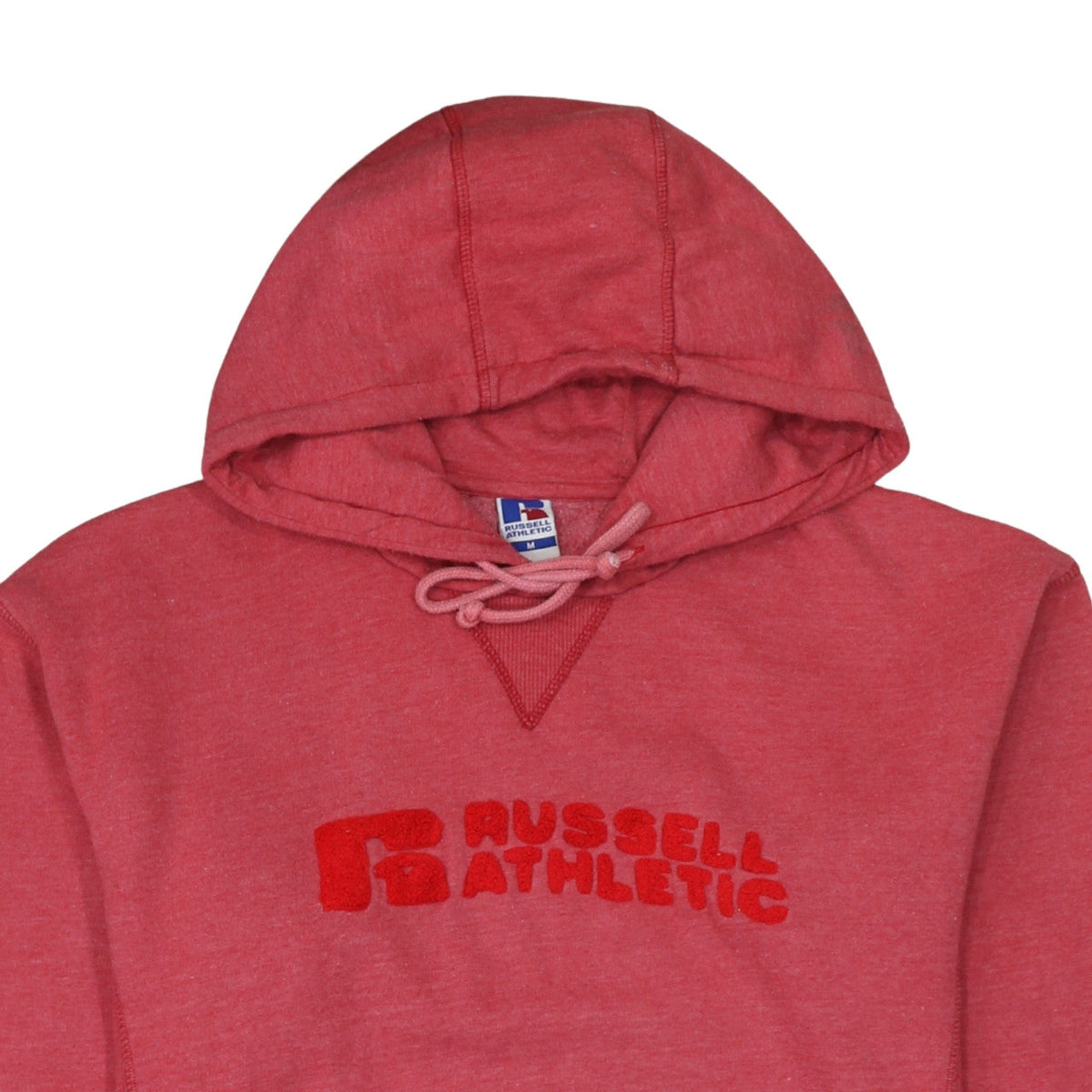 Russell Athletic Men's Red Pullover Hoodie Size M Fleece Sportswear