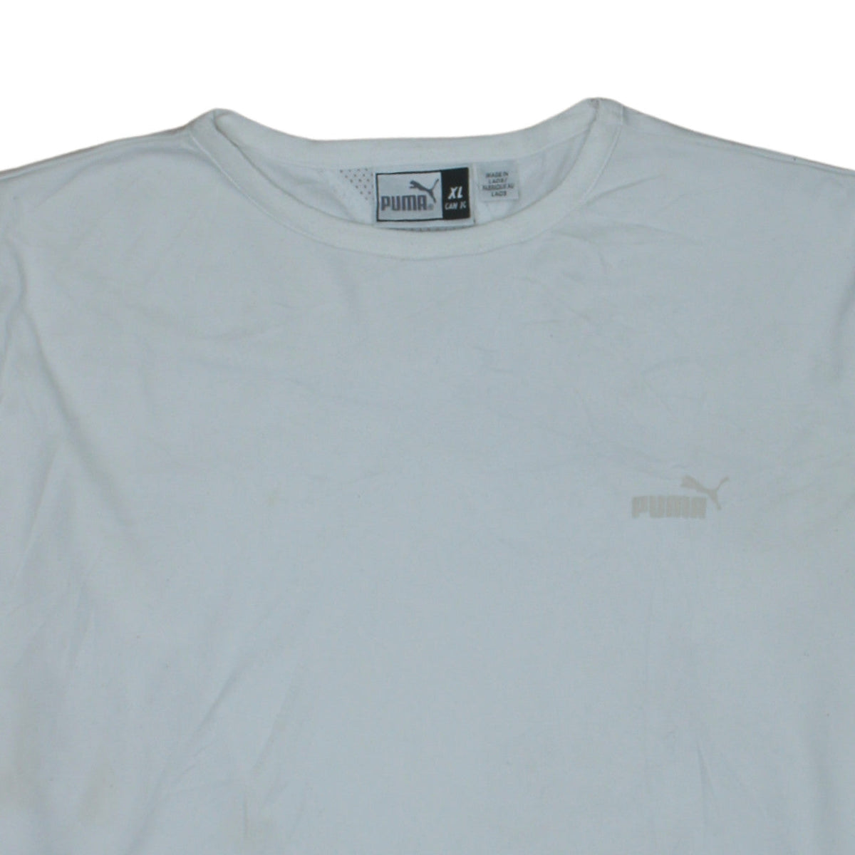 Puma Men's White XL Crew Neck Long Sleeve Sports Sweatshirt