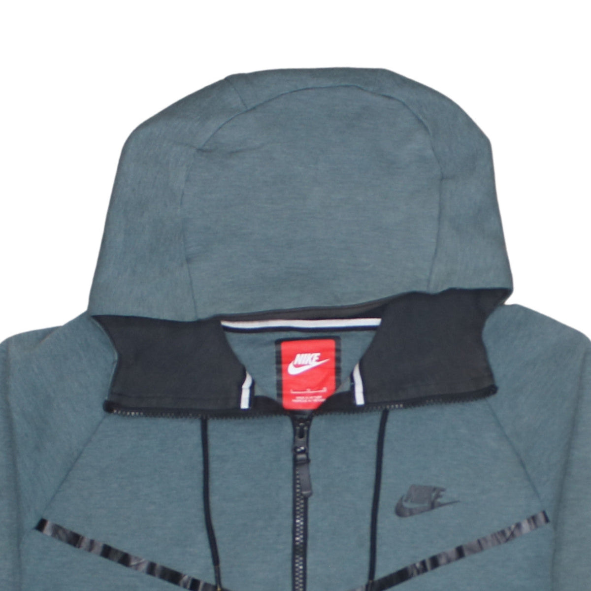 Nike Men's Green Full Zip Hoodie Size L Regular Fit