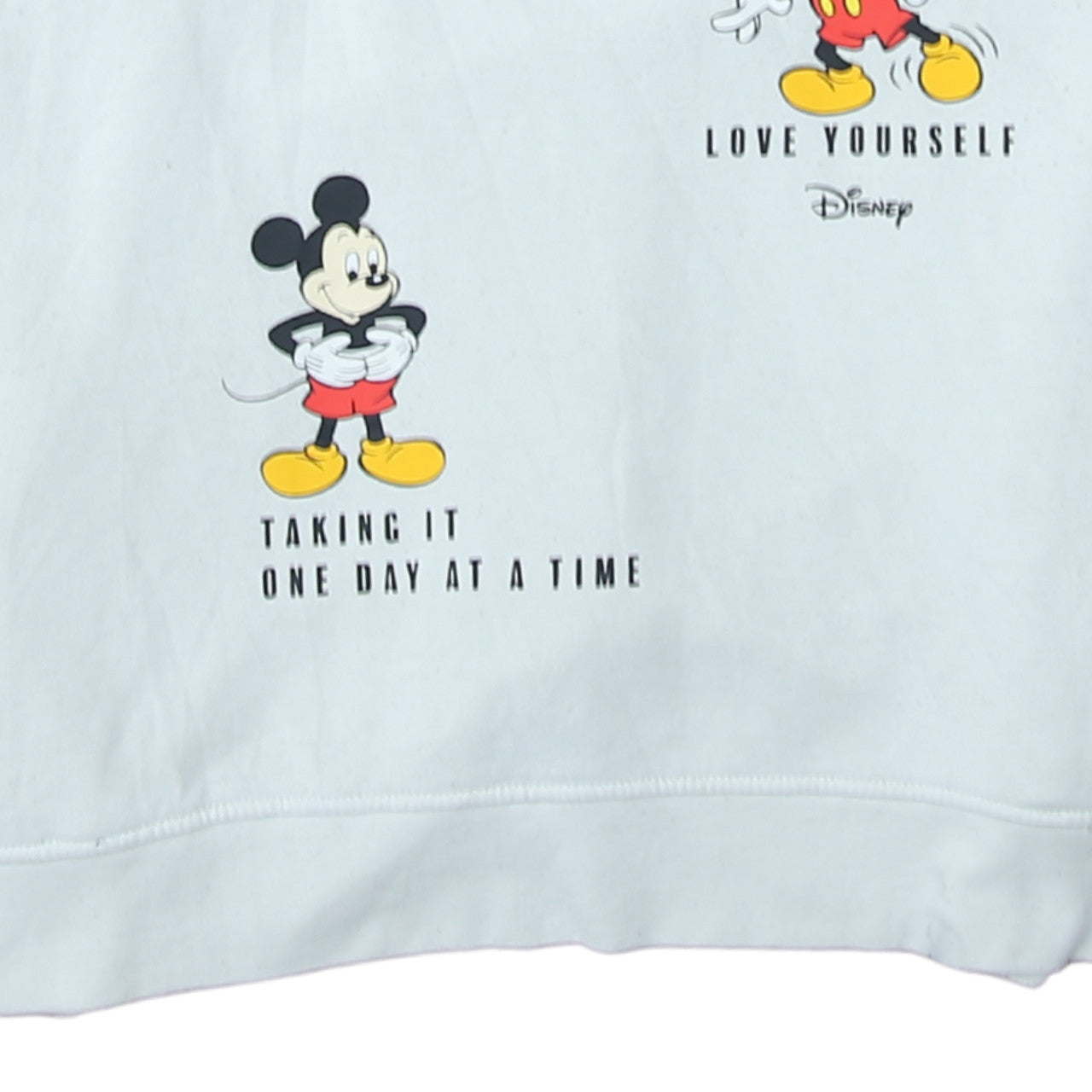 Disney Primark Womens White Mickey Mouse Pullover Hoodie Size M 12/14