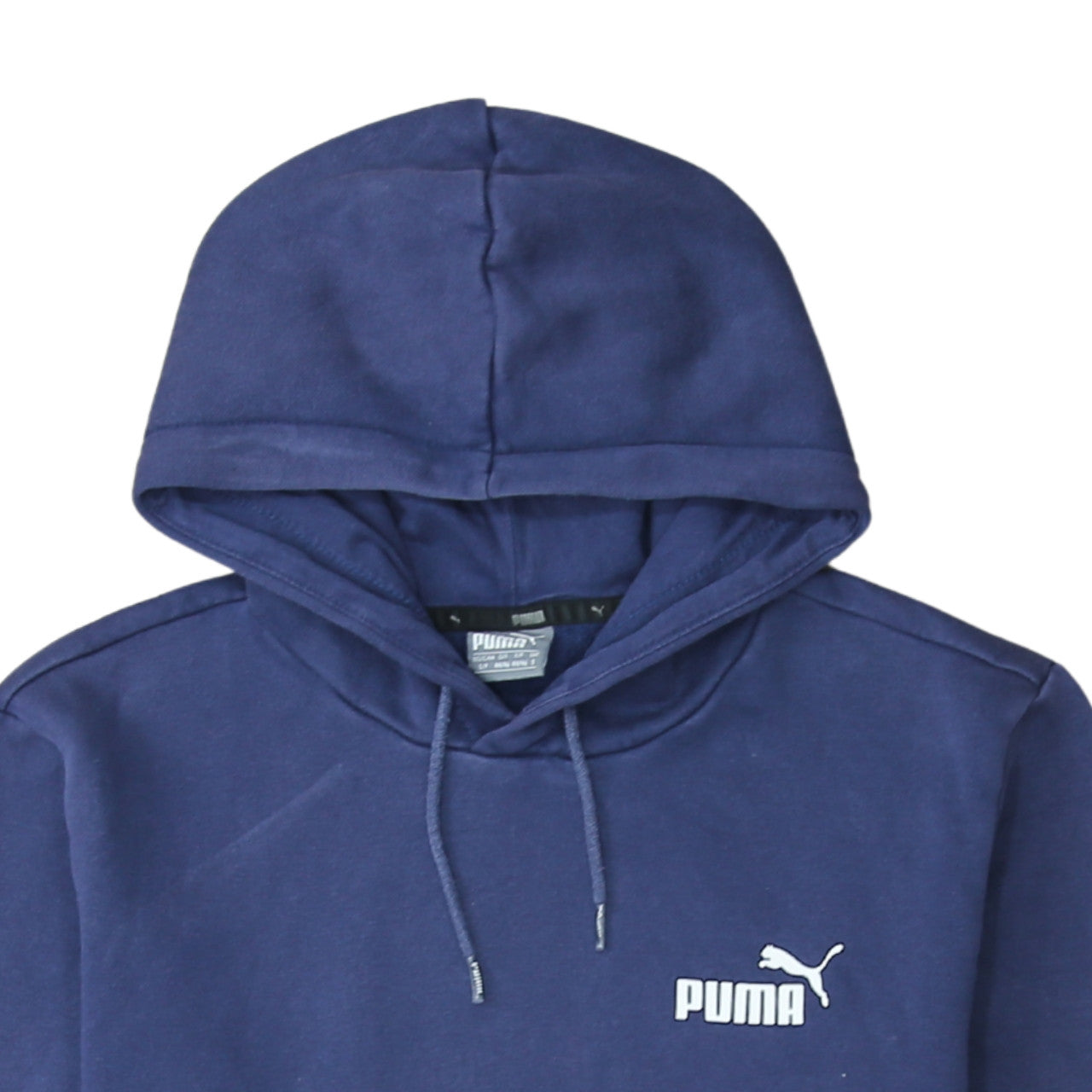 Puma Men's Blue Pullover Hoodie Small Sports Fleece Sweatshirt