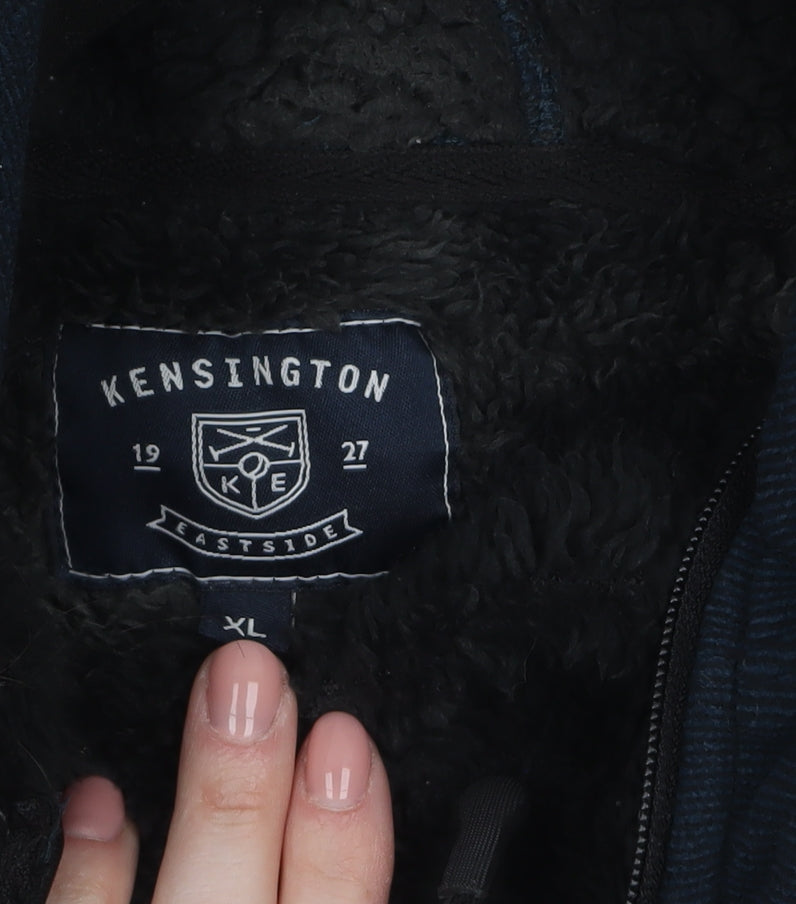 Kensington Eastside Men's Blue Full Zip Fleece Hoodie XL
