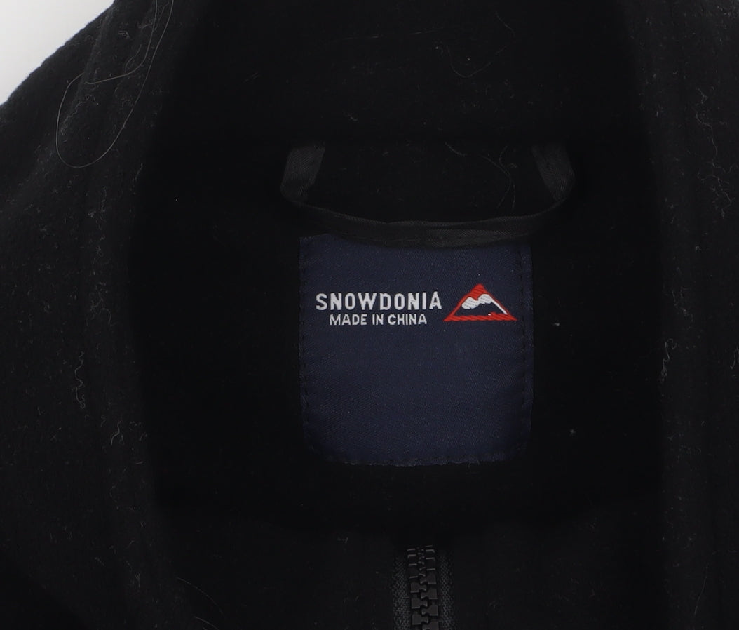 Snowdonia Men's Black Fleece Full Zip Jacket Size M 40in