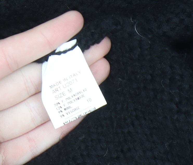 Vanessa Alexandra Women's Black Knit Long Cardigan M