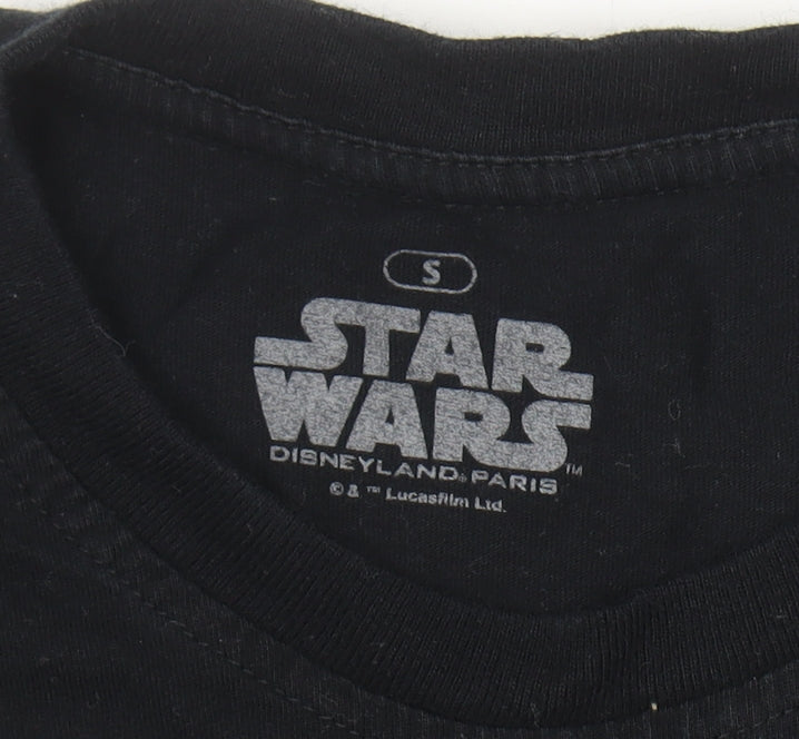 Star Wars Men’s Black Chewbacca Graphic Short Sleeve Cotton T-Shirt Size S