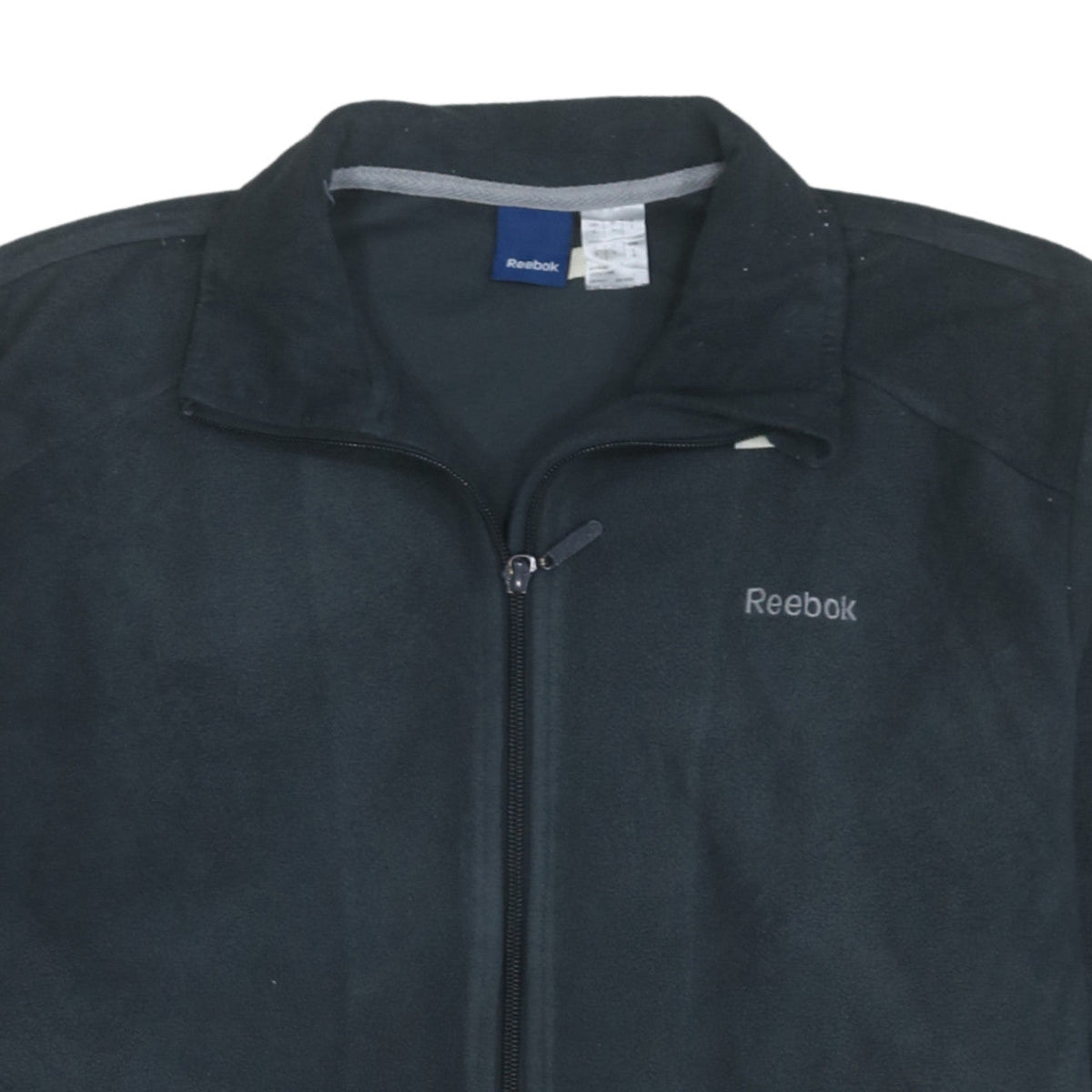 Reebok Men Black Fleece Full Zip Jacket L Casual Training