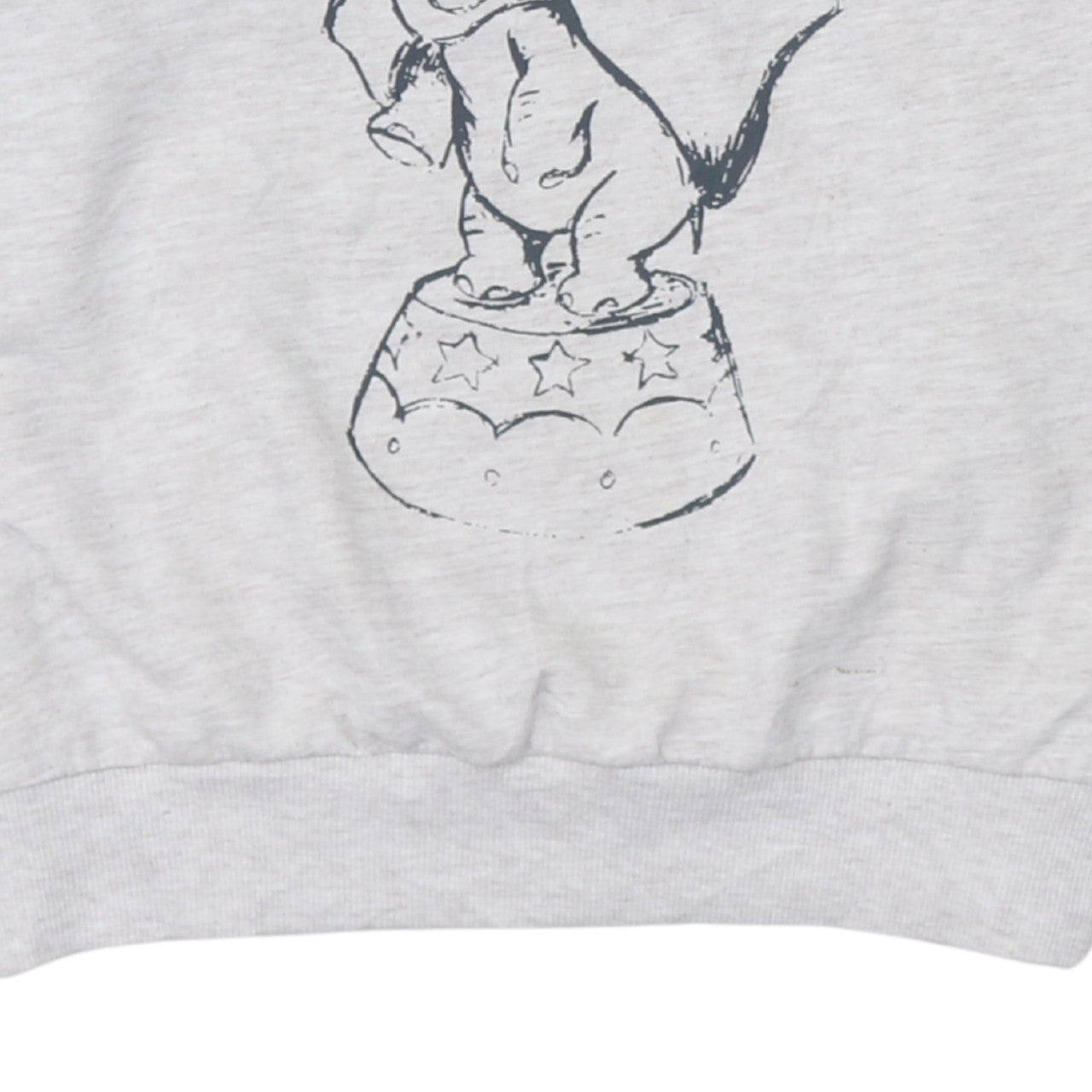 Disney Women Grey Dumbo Crew Neck Pullover Sweatshirt Size S 10/12