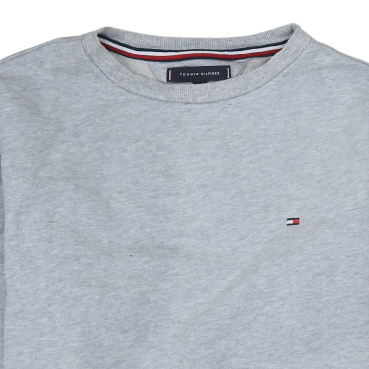 Tommy Hilfiger Men's Grey Logo Tape Sweatshirt Size M