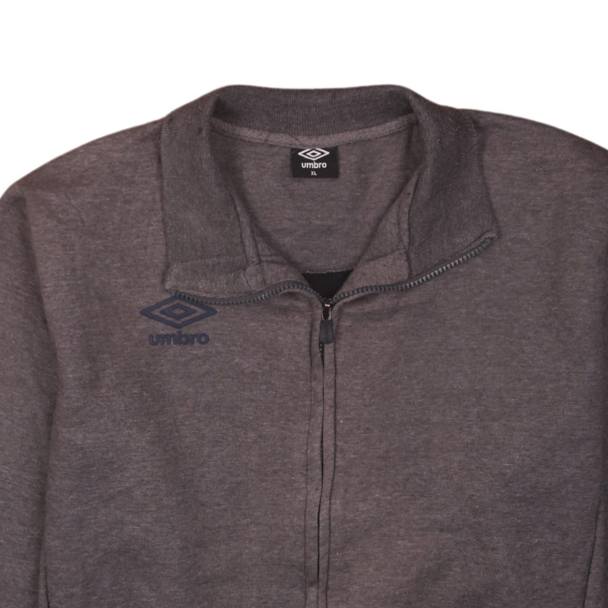 Umbro Men's Grey XL Full Zip Sweatshirt with Logo
