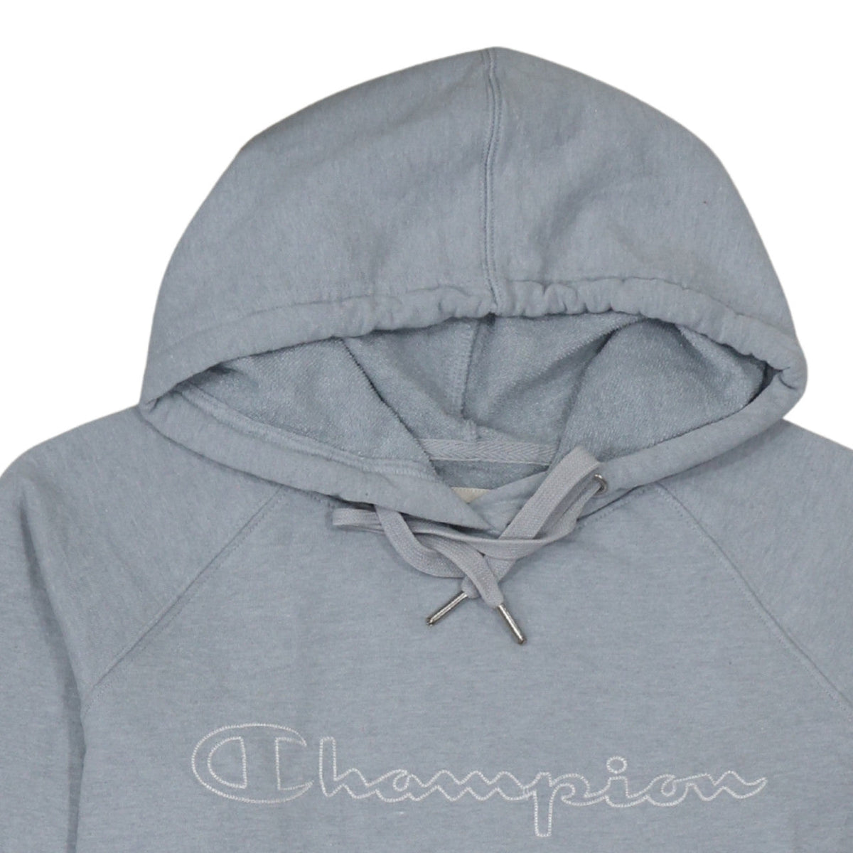 Champion Men's Grey Medium Pullover Hoodie with Embroidered Logo