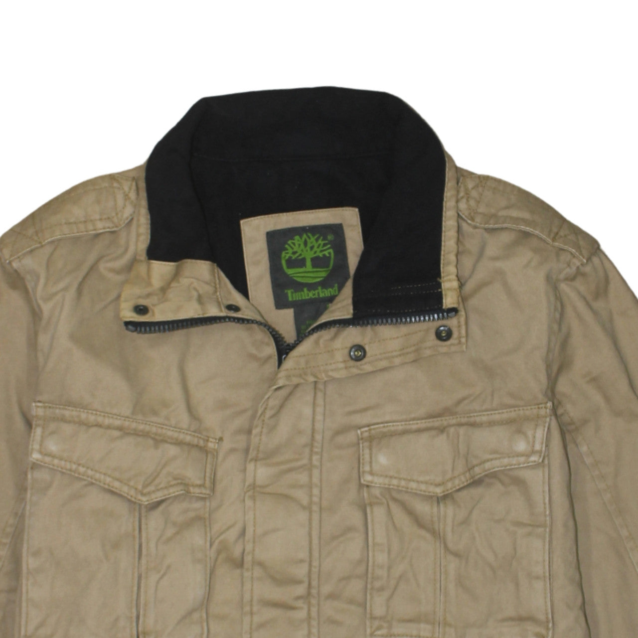 Timberland Men's Beige Cotton Military Jacket Size S