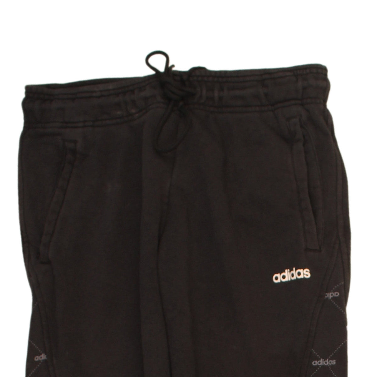Adidas Womens Black Jogger Sweatpants Size S Elastic Waist Drawstring