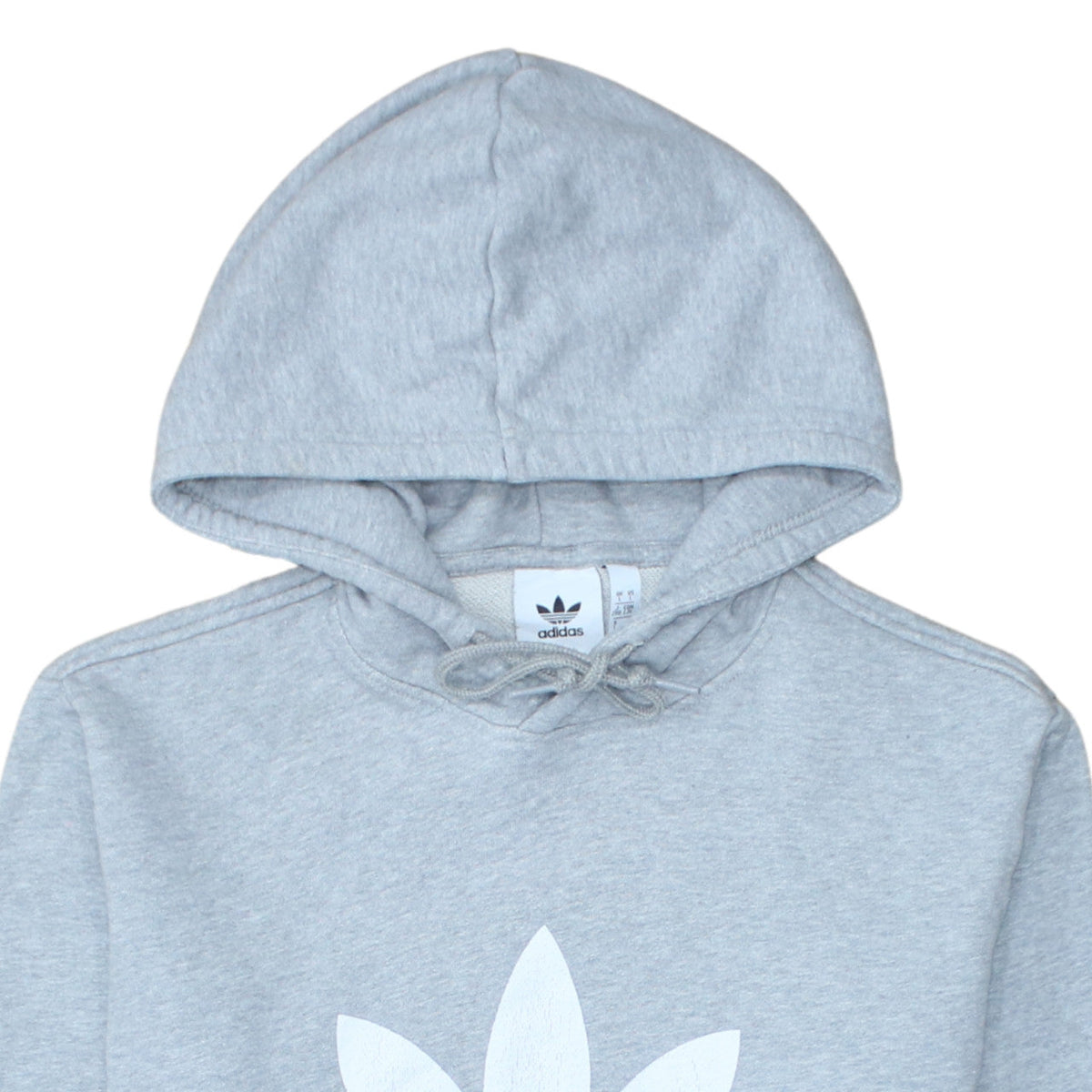 Adidas Mens Grey Pullover Hoodie L Regular Fit Graphic Logo