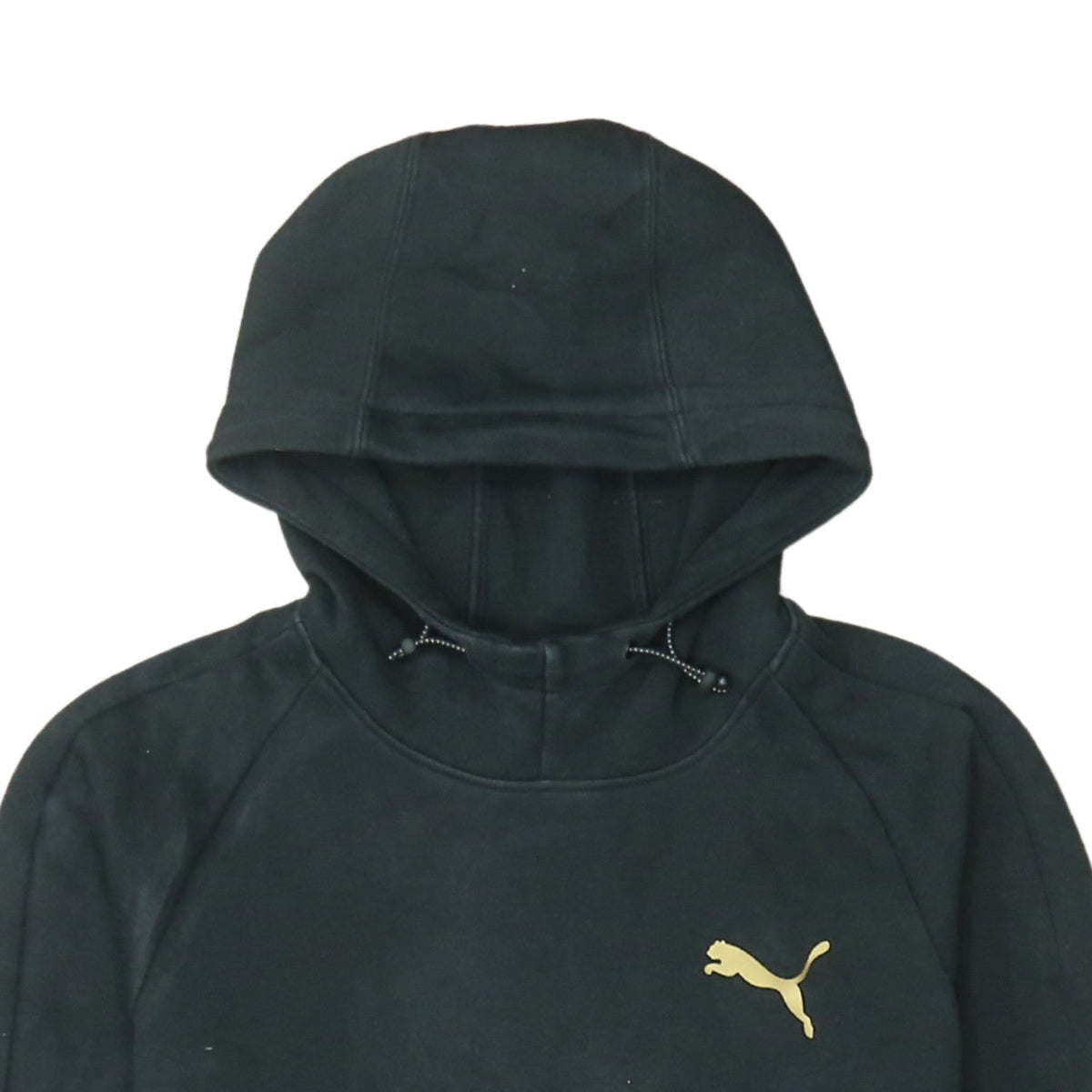 Puma Men’s Black Pullover Hoodie Size L Fleece Sportswear