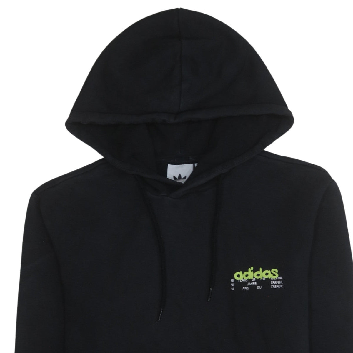 adidas Men's Black Pullover Hoodie Small Graphic Fleece