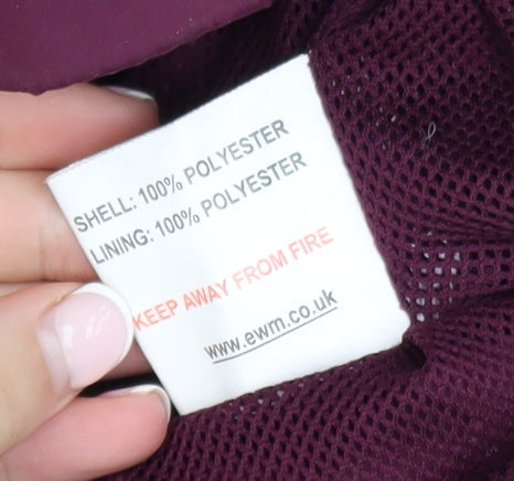 One Valley Women's Burgundy Hooded Waterproof Jacket M/L