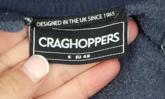Craghoppers Men's Blue Fleece 1/2 Zip Windbreaker Jacket Size S