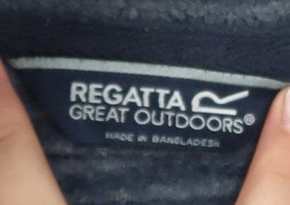 Regatta Women's Blue Striped Fleece 1/2 Zip Activewear Jacket UK 10