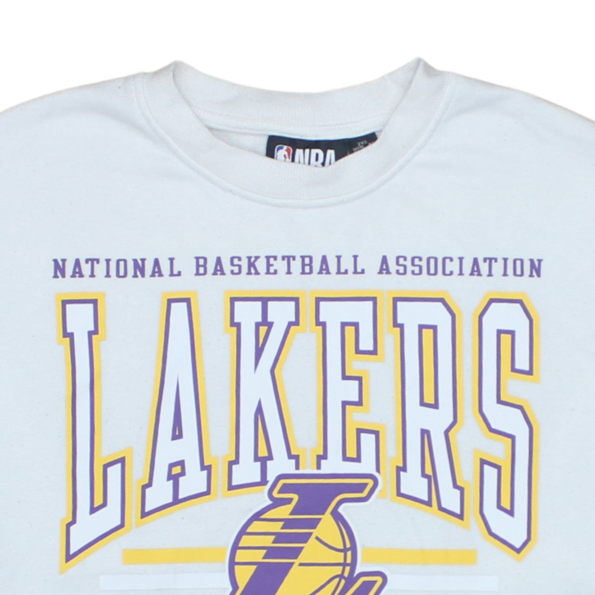 Primark Women White Los Angeles Lakers NBA Sweatshirt 2XS