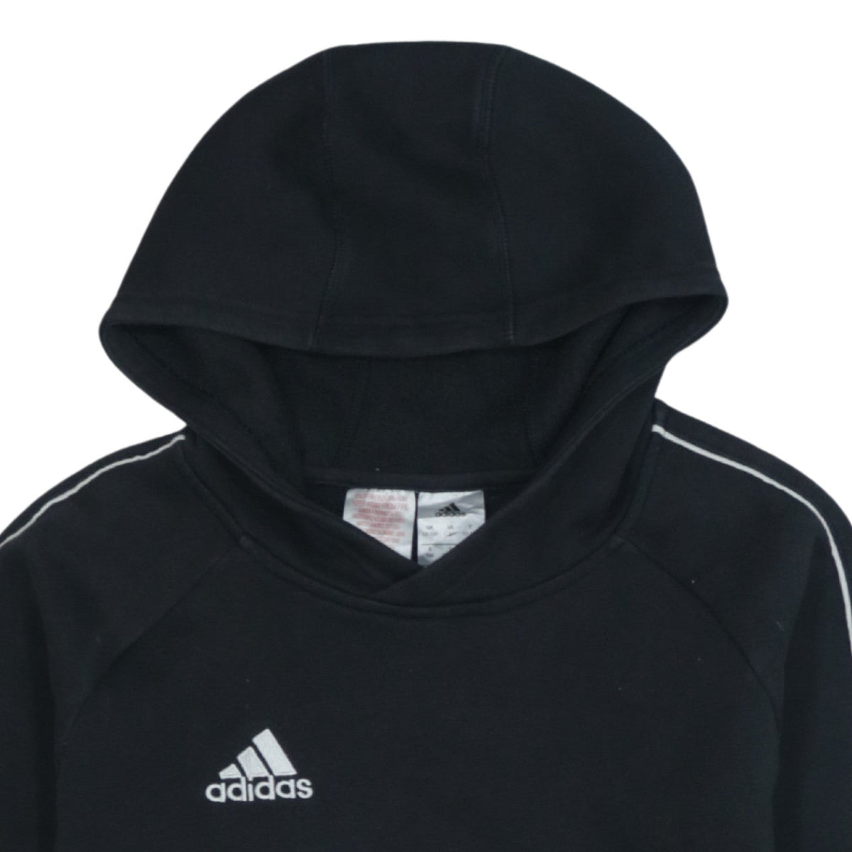 Adidas Boys Black Hoodie 13-14 Years Pullover Sportswear Sweatshirt