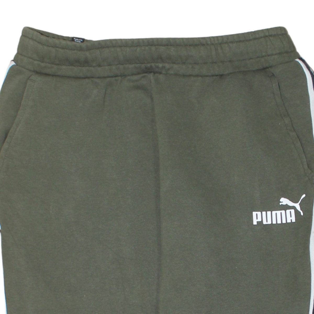 Puma Men’s Green Jogger Sweatpants M Fleece Tapered Fit