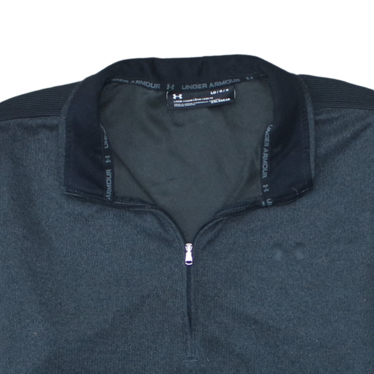 Under Armour Men’s Grey 1/4 Zip ColdGear Sweatshirt Size L